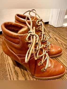 Michael Michael Kors vintage-style lace-up heeled booties